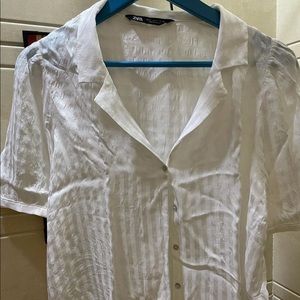 White zara shirt